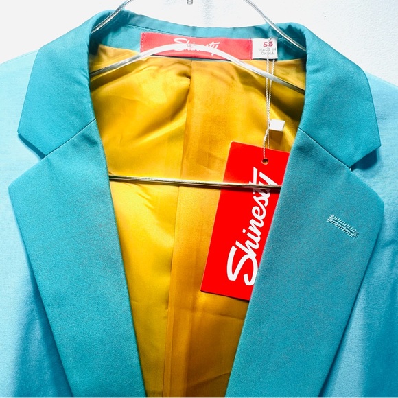 SHINESTY HIBISCUS Floral Hawaiian Derby Men’s Blazer NWT Size 56 - Picture 5 of 16